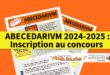 Inscription ABECEDARIVM 2024-2025