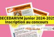 Inscription ABECEDARIVM junior 2024-2025