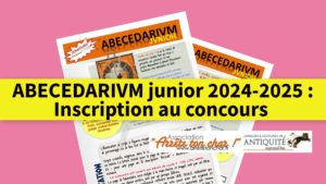 Inscription ABECEDARIVM junior 2024-2025