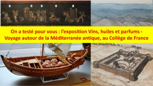 On a testé pour vous : l'exposition sur les vins, huiles et parfums dans la Méditerranée antique, au Collège de France